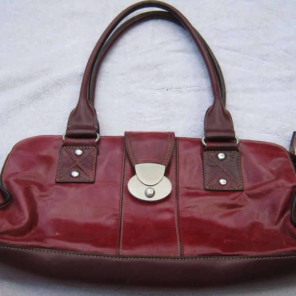 Red Leather Purse  East5th - Picture 1 of 7